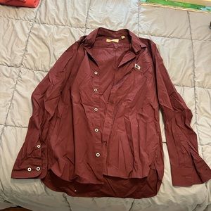Burberry Button Down Maroon (Used) S